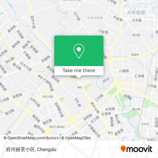 府河丽景小区 map