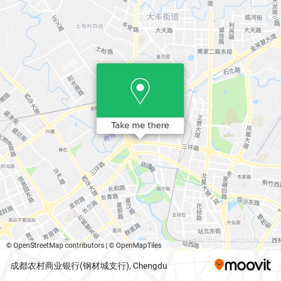 成都农村商业银行(钢材城支行) map