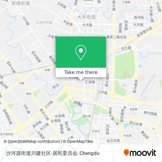 沙河源街道川建社区-居民委员会 map