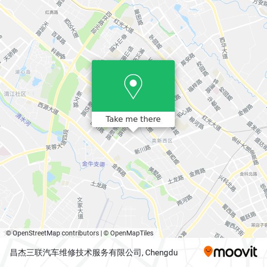 昌杰三联汽车维修技术服务有限公司 map
