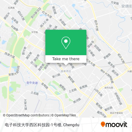电子科技大学西区科技园-1号楼 map