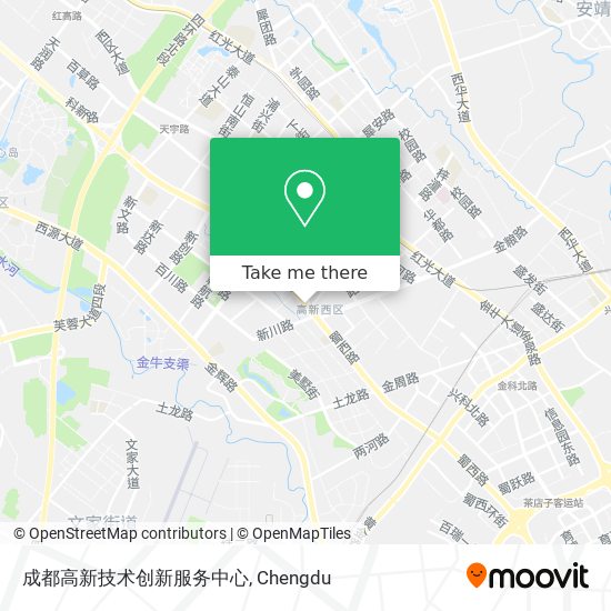 成都高新技术创新服务中心 map