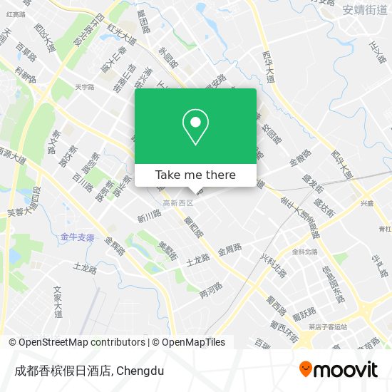 成都香槟假日酒店 map