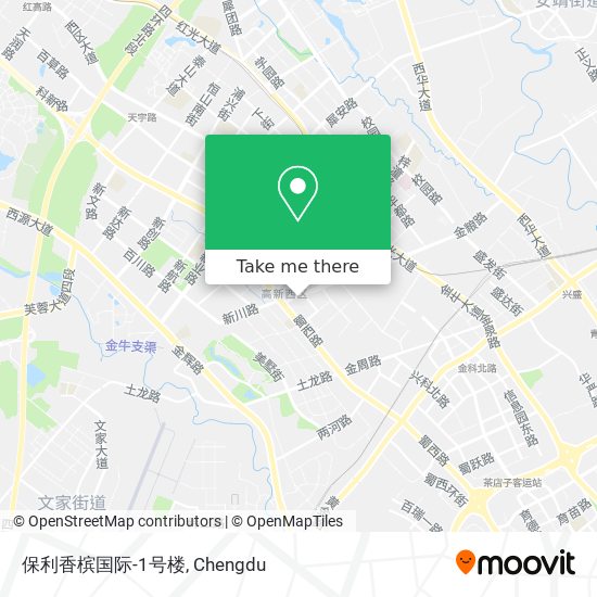 保利香槟国际-1号楼 map