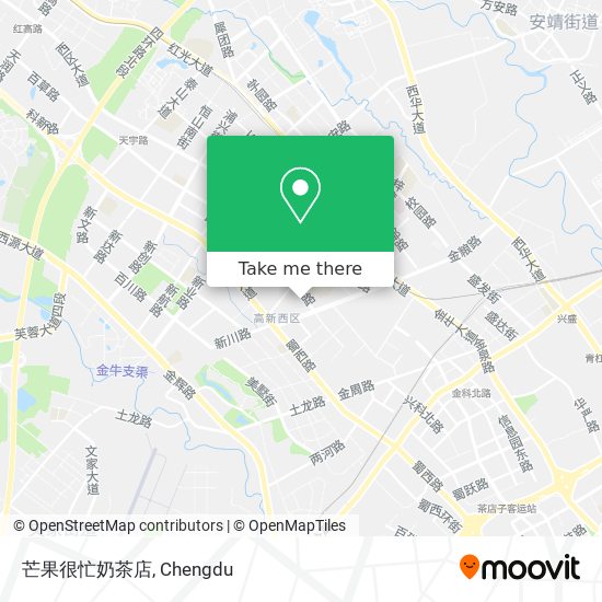芒果很忙奶茶店 map