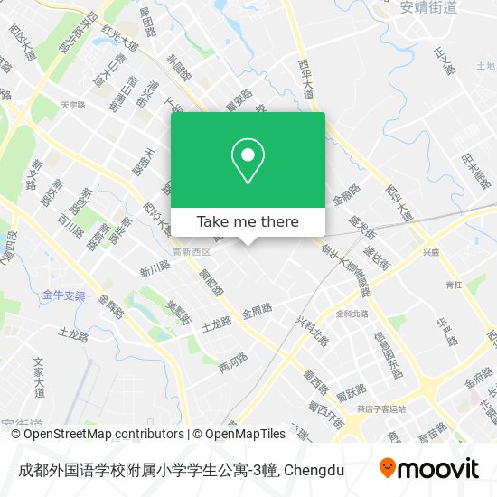 成都外国语学校附属小学学生公寓-3幢 map