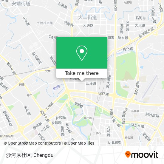 沙河原社区 map