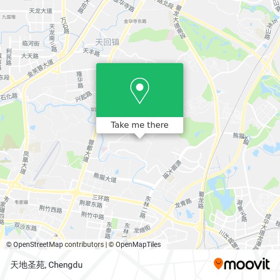 天地圣苑 map