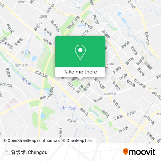 佳肴饭馆 map