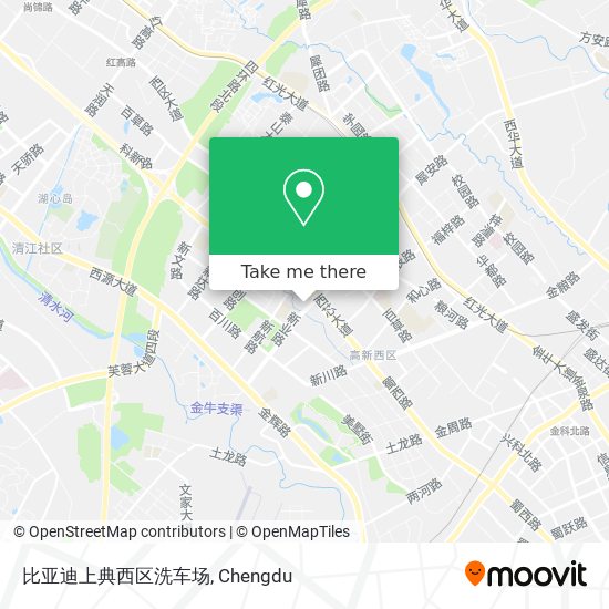 比亚迪上典西区洗车场 map