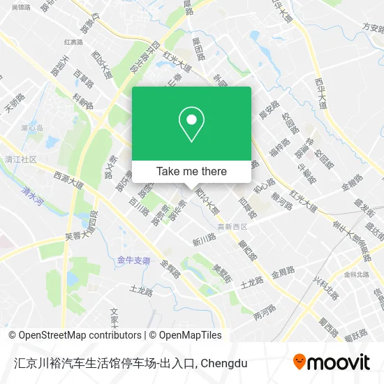 汇京川裕汽车生活馆停车场-出入口 map