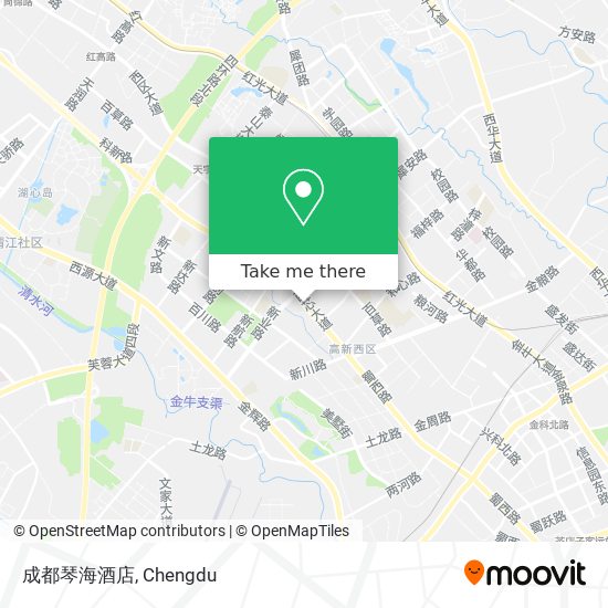 成都琴海酒店 map