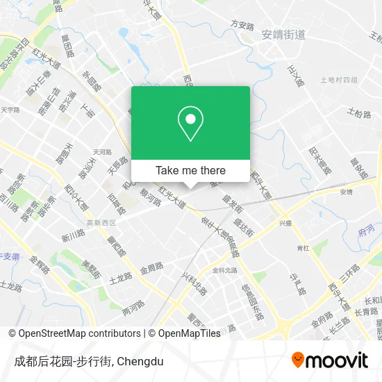 成都后花园-步行街 map