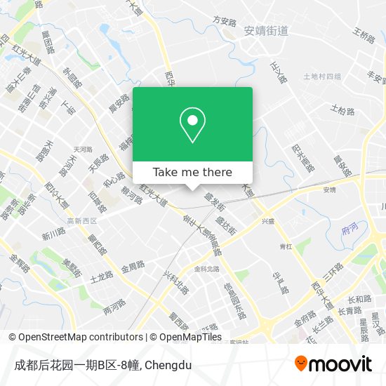 成都后花园一期B区-8幢 map