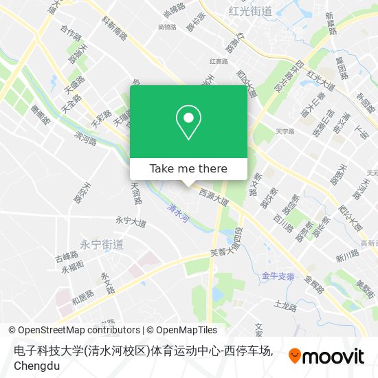 电子科技大学(清水河校区)体育运动中心-西停车场 map