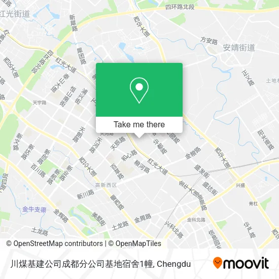川煤基建公司成都分公司基地宿舍1幢 map