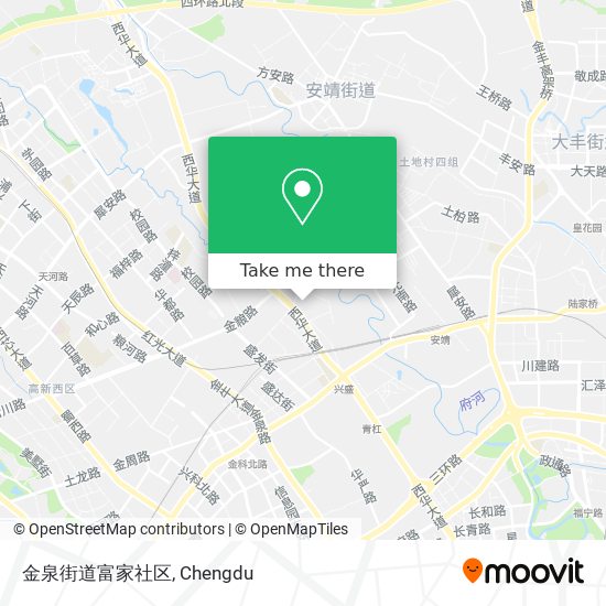 金泉街道富家社区 map