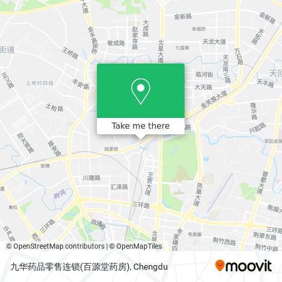 九华药品零售连锁(百源堂药房) map
