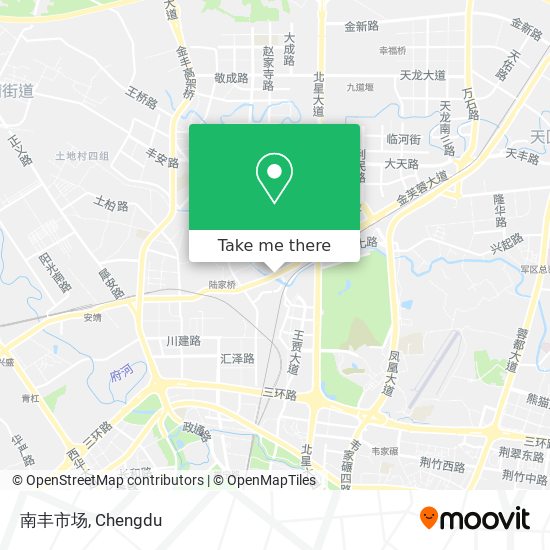 南丰市场 map
