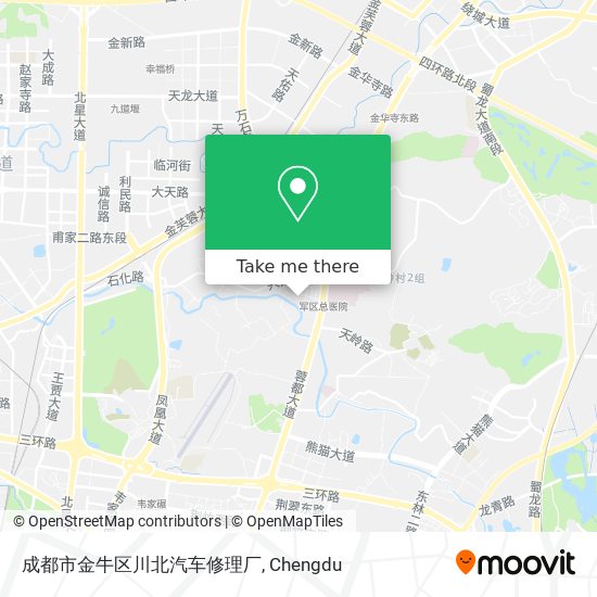 成都市金牛区川北汽车修理厂 map