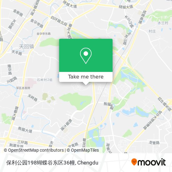 保利公园198蝴蝶谷东区36幢 map