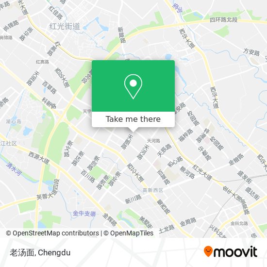老汤面 map