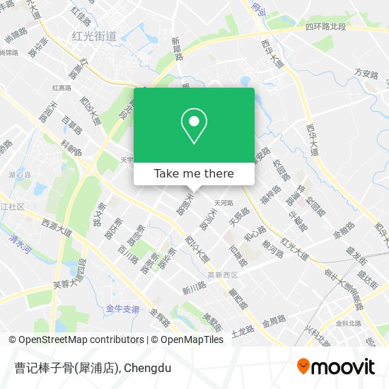 曹记棒子骨(犀浦店) map