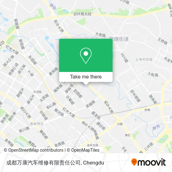 成都万康汽车维修有限责任公司 map