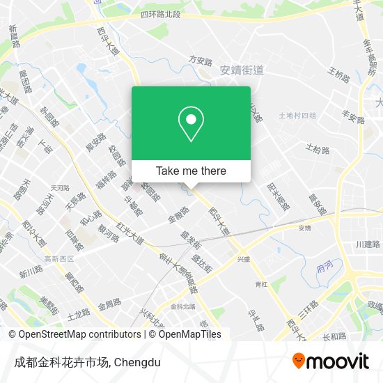 成都金科花卉市场 map