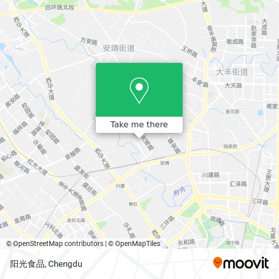 阳光食品 map