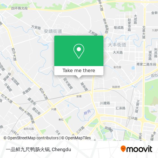 一品鲜九尺鸭肠火锅 map