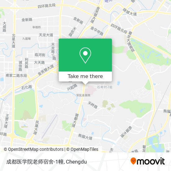 成都医学院老师宿舍-1幢 map