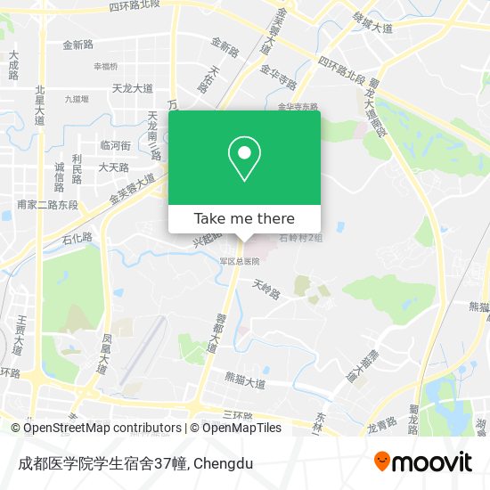 成都医学院学生宿舍37幢 map