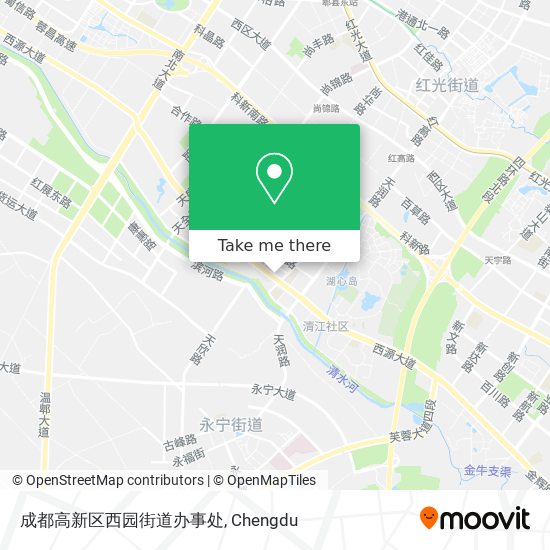 成都高新区西园街道办事处 map