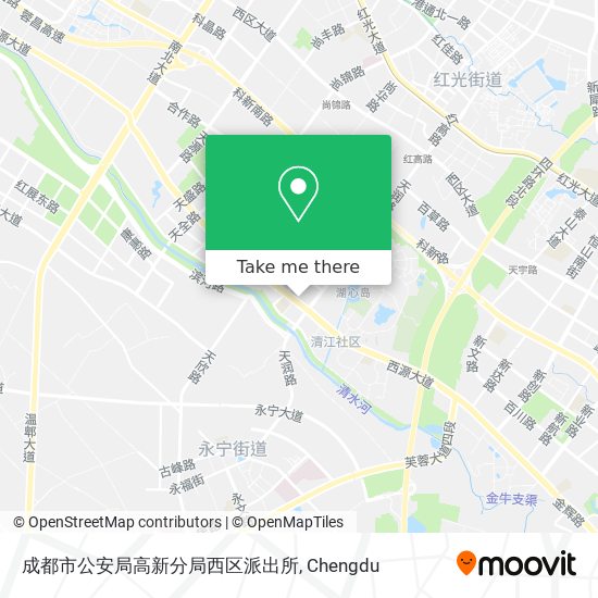 成都市公安局高新分局西区派出所 map