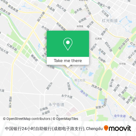 中国银行24小时自助银行(成都电子路支行) map