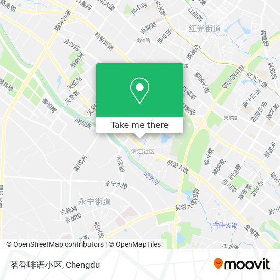 茗香啡语小区 map