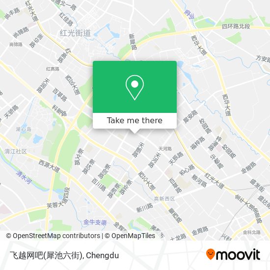 飞越网吧(犀池六街) map