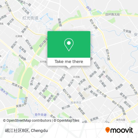 岷江社区B区 map