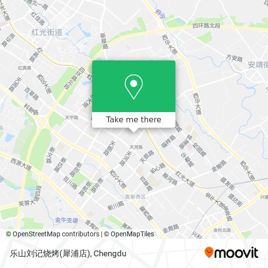 乐山刘记烧烤(犀浦店) map