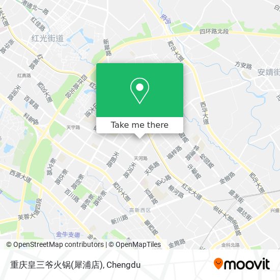 重庆皇三爷火锅(犀浦店) map