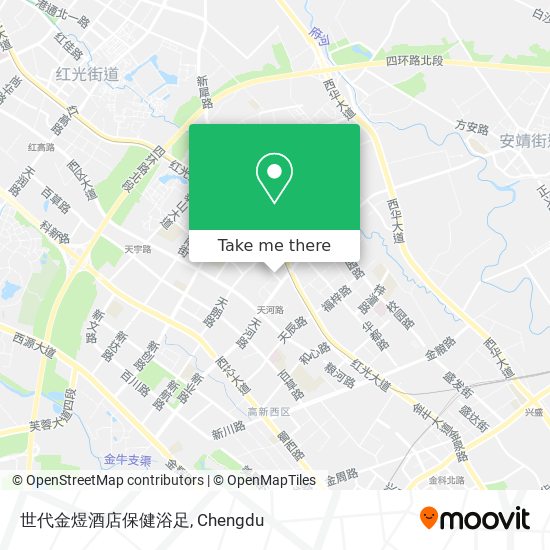 世代金煜酒店保健浴足 map