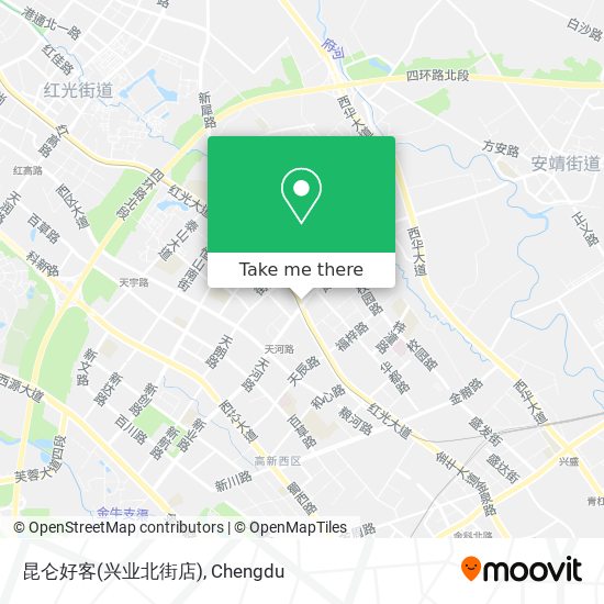 昆仑好客(兴业北街店) map