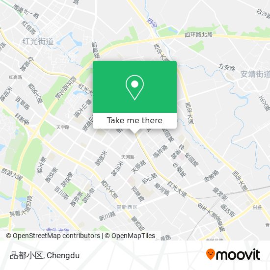 晶都小区 map