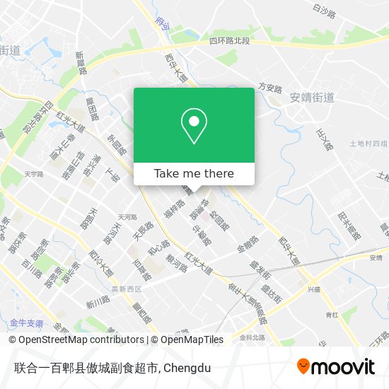 联合一百郫县傲城副食超市 map
