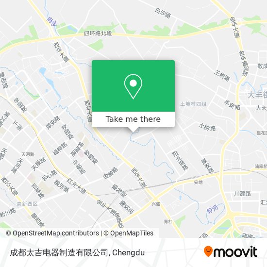 成都太吉电器制造有限公司 map
