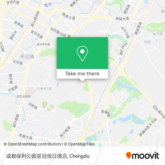 成都保利公园皇冠假日酒店 map