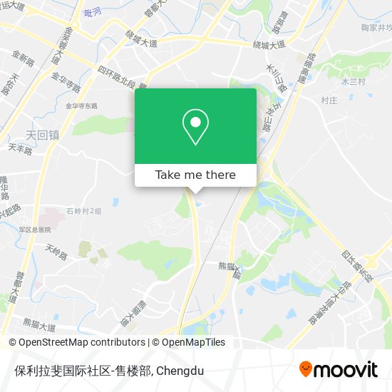保利拉斐国际社区-售楼部 map
