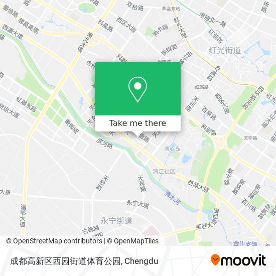 成都高新区西园街道体育公园 map
