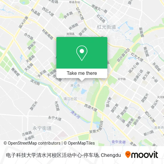 电子科技大学清水河校区活动中心-停车场 map